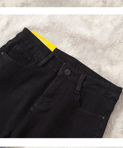 High Waist Nine-Tenths Women's Skinny Jeans Elastic Slimming Fashionable Spring Autumn New Style Small Foot Tight Pants