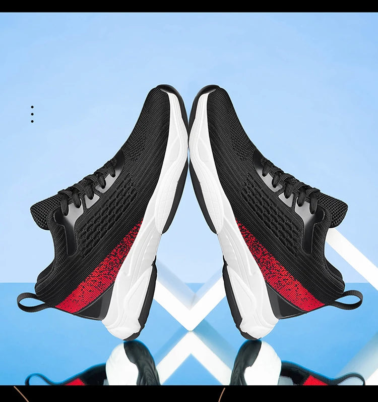 Fashion Men Sneakers Elevator Shoes Men Breathable Mesh Shoes Sports Casual Board Shoes Men's Hidden Inner Heightening Shoes 8cm.