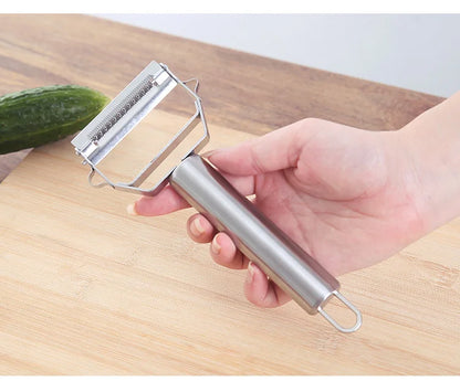Multifunctional Stainless Steel  Kitchen Peeler Fruit Vegetable Potato Carrot Cucumber Grater Julienne Durable Vegetable Slicer.