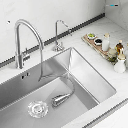 304 Stainless Steel Kitchen Sink Multiple Size Single Bowl Undermount Basin For Kitchen Fixture Improvement With Drainage