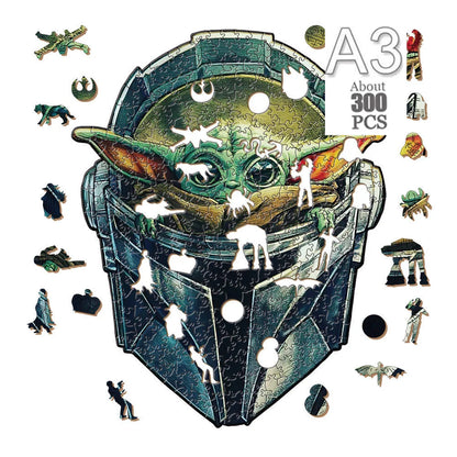 Movie Characters Wooden Puzzle Film Star Wood Jigsaws 2D Magic School Badge Character Jigsaw Toys for Kids