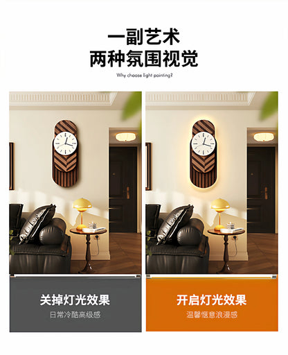 2026 Retro-Kunst-Wanduhr für Wohnzimmer, Zuhause, 2025, neue leichte Luxus-High-End-Uhr, geräuschlose Wanduhr