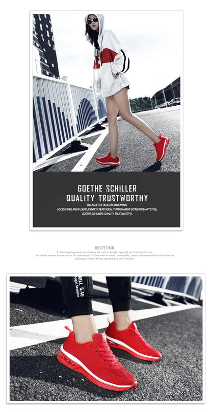 Men's and women's light casual sneakers Breathable mesh surface classic fashion lace-up walking and running shoes sneakers.