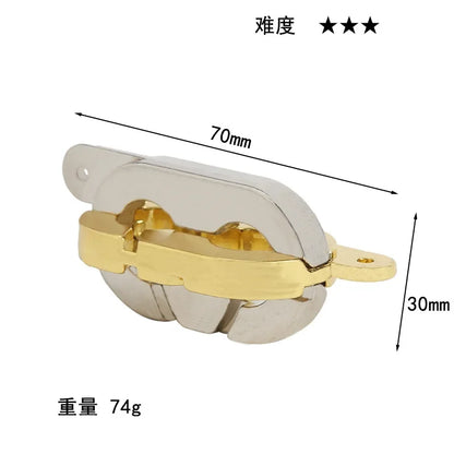 Alloy Metal Unlocking Toys Brain Teaser Metal Puzzle Toys Children Adult Funny Gift IQ Challenge Game