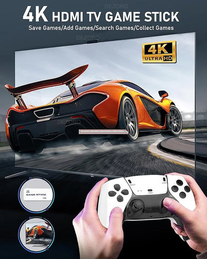 M15 Game Stick Pro Mini TV Handheld Game Console Wireless Gamepads Video Game 64G 20000+ Retro Game for PS1 NES SNES.