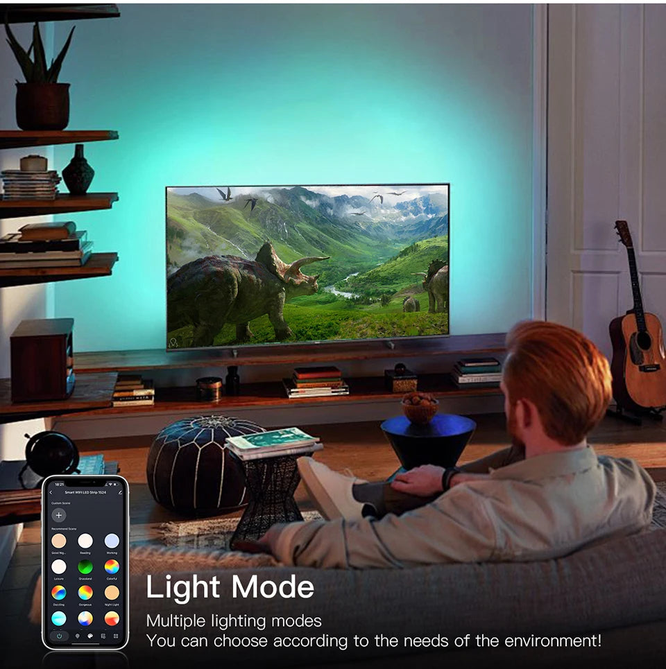 Tuya Wifi RGB /White/Warm White COB LED Strip Light Silica Gel Tube Tape Linear Dimmable Lighting work with Alexa Google Home.