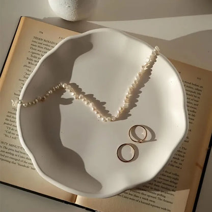 Large Round Tray Silicone Mold Oval Cement Plaster Tray Molds Epoxy Resin Jewelry Display Tray Mould DIY Home Decoration Making.