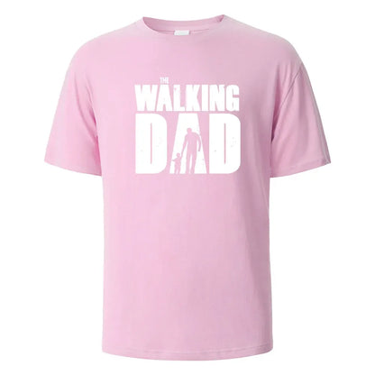 The Walking Dad Funny Street Printed T-Shirts Men Fashion Summer Tshirt Loose Oversized Cotton Short Sleeves Casual Hip Hop Tees.
