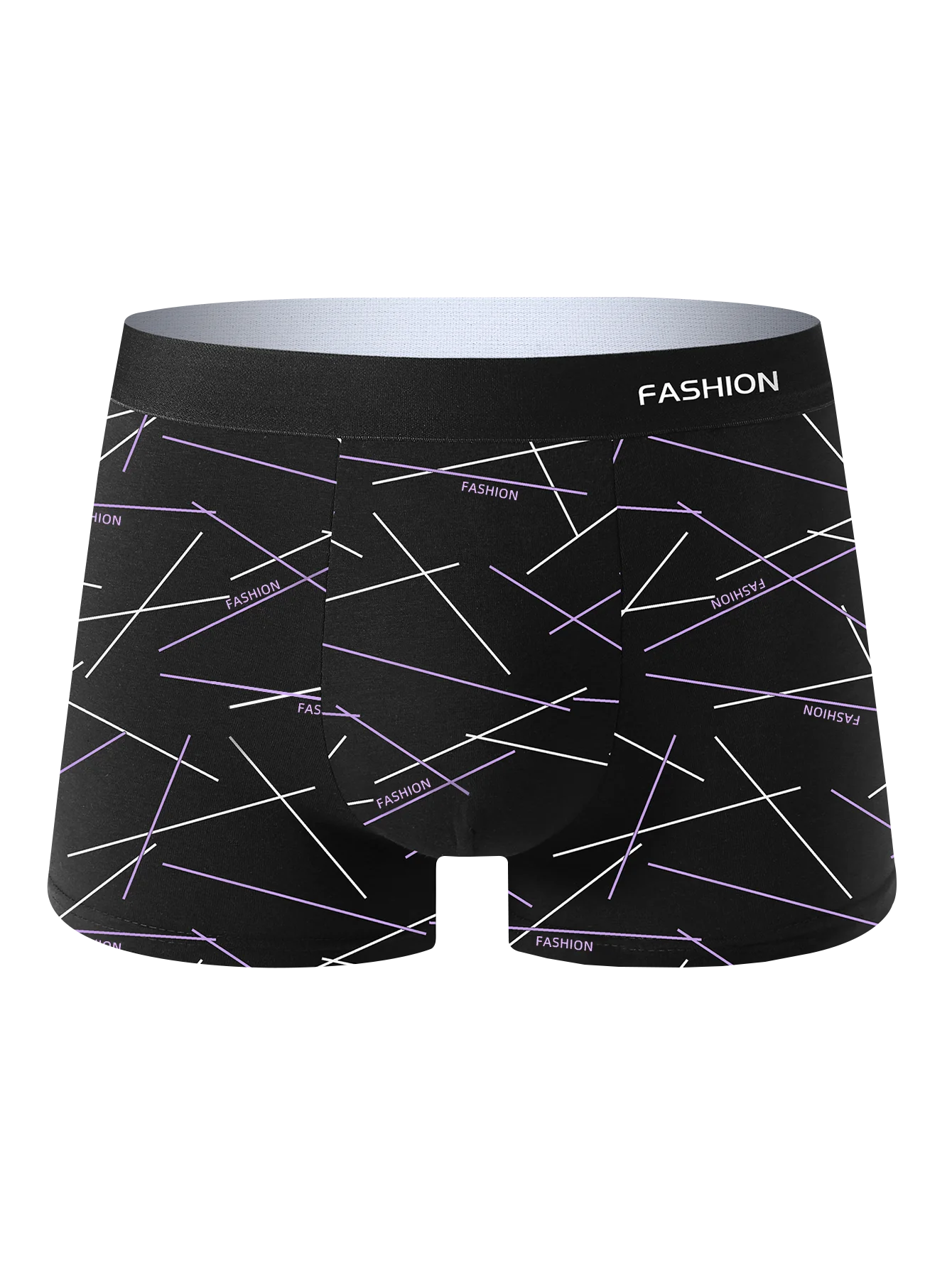 8PCS Herrenunterwäsche, weich, gesund, atmungsaktiv, Herren-Boxershorts, modisch, trendige Linien, hochwertige, lässige Sport-Herrenhosen