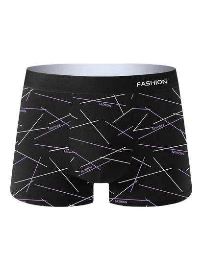 8PCS Herrenunterwäsche, weich, gesund, atmungsaktiv, Herren-Boxershorts, modisch, trendige Linien, hochwertige, lässige Sport-Herrenhosen