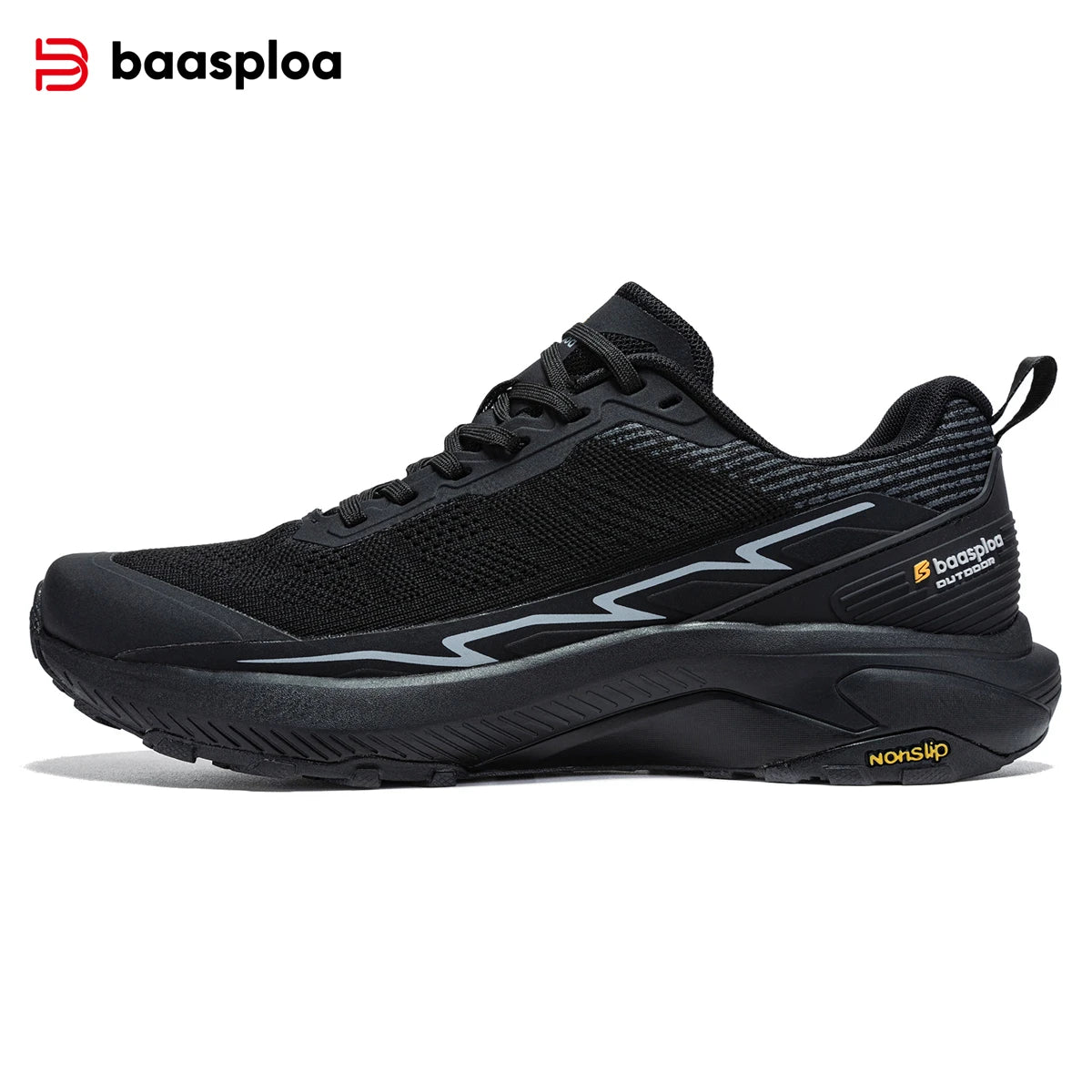 Baasploa Männer Wanderschuhe Komfort Tragen Beständig Outdoor Schuhe Männer Atmungsaktives Mesh Casual Turnschuhe Klettern Nicht-Slip Spitze Up