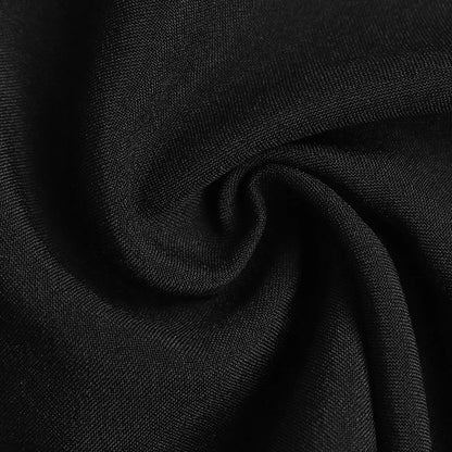 Woman Black Lace Sleeve Jumpsuit Round Neck Belted Waist Ideal for Evening Parties and Cocktail Events