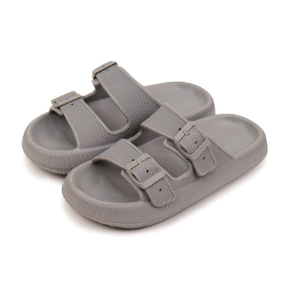 Asgard Summer Platform Sandals For Women Fashion Soft Cloud Beach Slippers With Double Buckle 2025 New Comfort EVA Flat Slides.