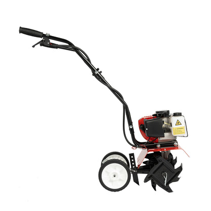 52CC 1700W Benzin-Gartenfräse  Kabelloser, luftgekühlter 2-Takt-Grubber, rotierend, zum Laufen, Lösen, 12 Zoll/30 cm breit, 12 cm dp