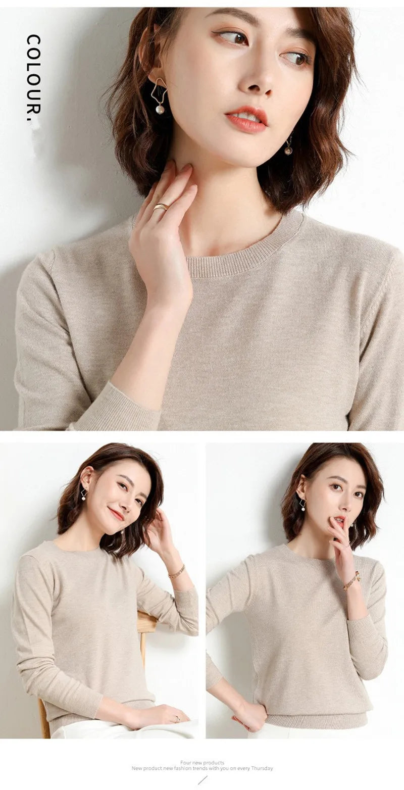 22 farben Herbst und Winter Kaschmir Pullover Frauen Pullover Oansatz Pull Femme Lange Hülse Frauen Casual Lose Pullover Pullover