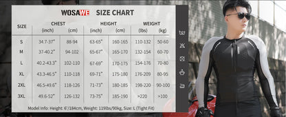 WOSAWE Men's Motorcycle Racing Jacket Off-Road CE Protective Gear Motocross Soft Armor Body Protector Sports Racing Equipment.