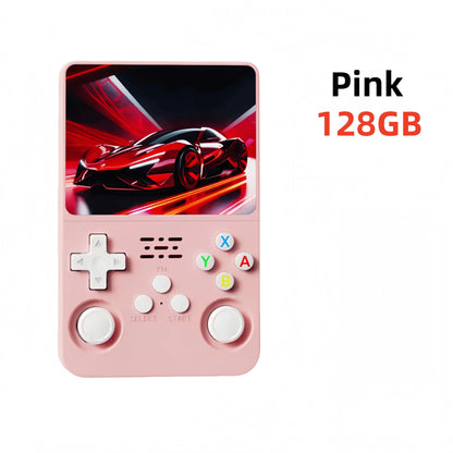 Retro R36S Handheld Video Game Console 3.5 Inch IPS Screen 128GB Preloaded Games Portable Pocket Player Linux System.