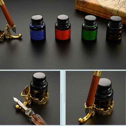 Dip Pen Füllfederhalter Stern Sternenhimmel Glas Kalligraphie Tintenstift Briefpapier Geschenk.