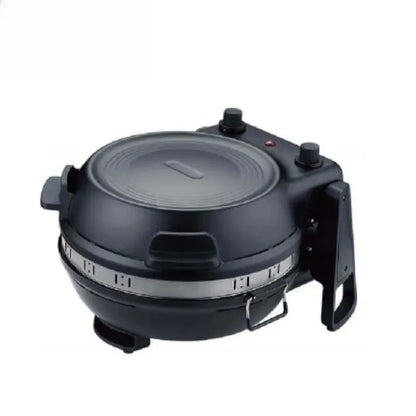 Elektrischer Pizzaofen mit Edelstahl-Rotationshersteller, eingebauter Ofen, Steinpfannen, Mini-Haushaltsgrill