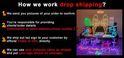 Custom Neon Sign Can UV Print Business Logo Neon Letters  For Wedding Home Decor Bar Japanese Anime Signage Used Indoor Outdoor.