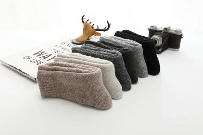 Super Warm Funny Happy Male Men Thicker Solid Socks Merino Wool Rabbit Socks Snow Winter Socks calceta hombre skarpety meskie.