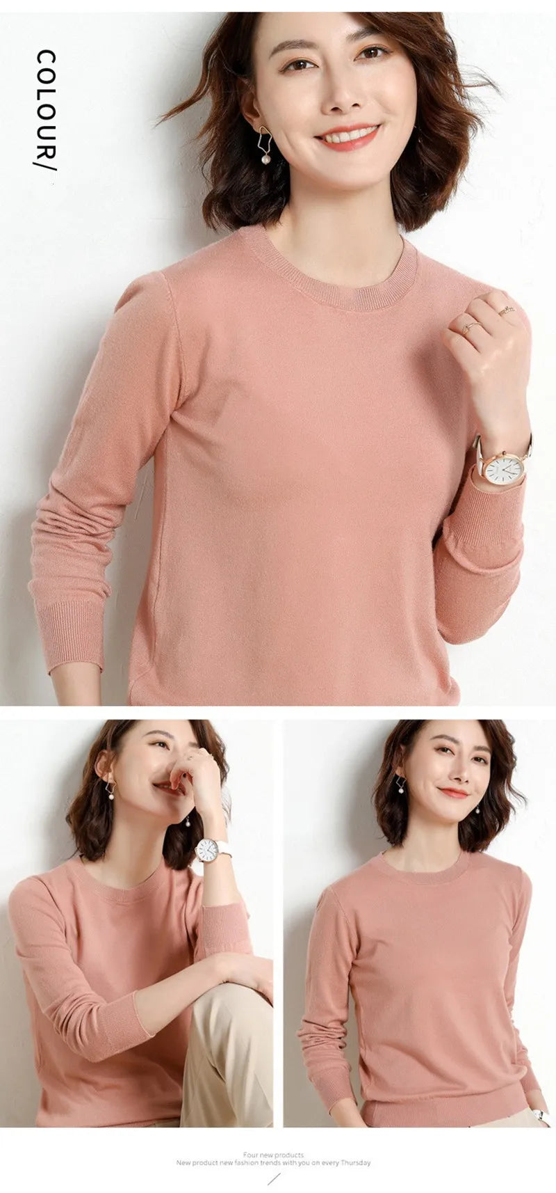 22 farben Herbst und Winter Kaschmir Pullover Frauen Pullover Oansatz Pull Femme Lange Hülse Frauen Casual Lose Pullover Pullover.