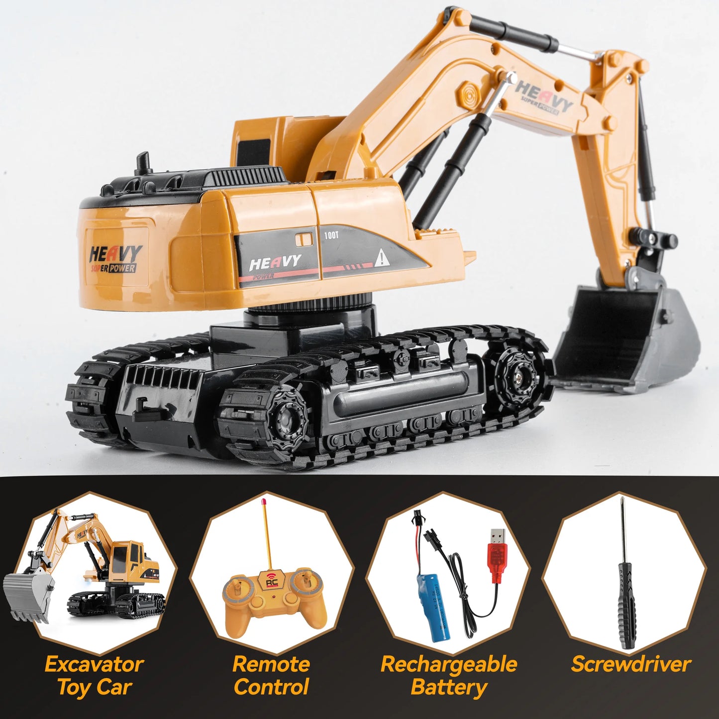 ZWN 1/16 1/20 Remote Control Excavator Dump Truck RC Model Car Toy Professional Alloy Simulation Construction Vehicle for Kids