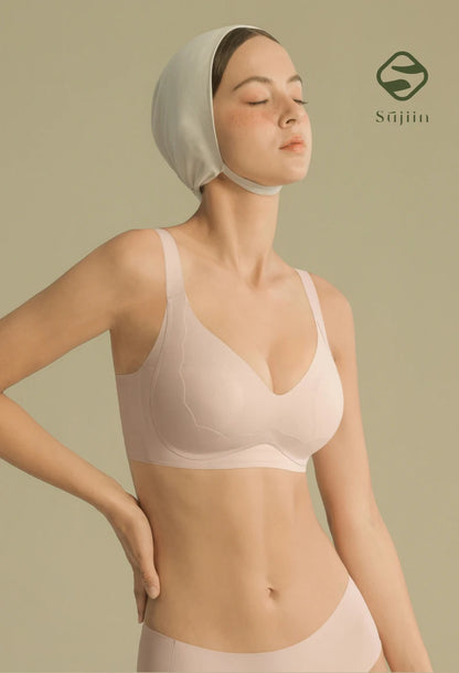 SUJIIN Wireless Plus Size Bras Women Anti-sagging Comfortable Breathable Soft Support Bralettes Big Breasts Push Up Bra MX219A.