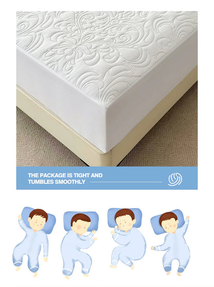 Waterproof Mattress Protector Queen King Quilted Thick Mattress Cover Anti-bacterial Fitted Sheet Bed Pad Cover 1pc