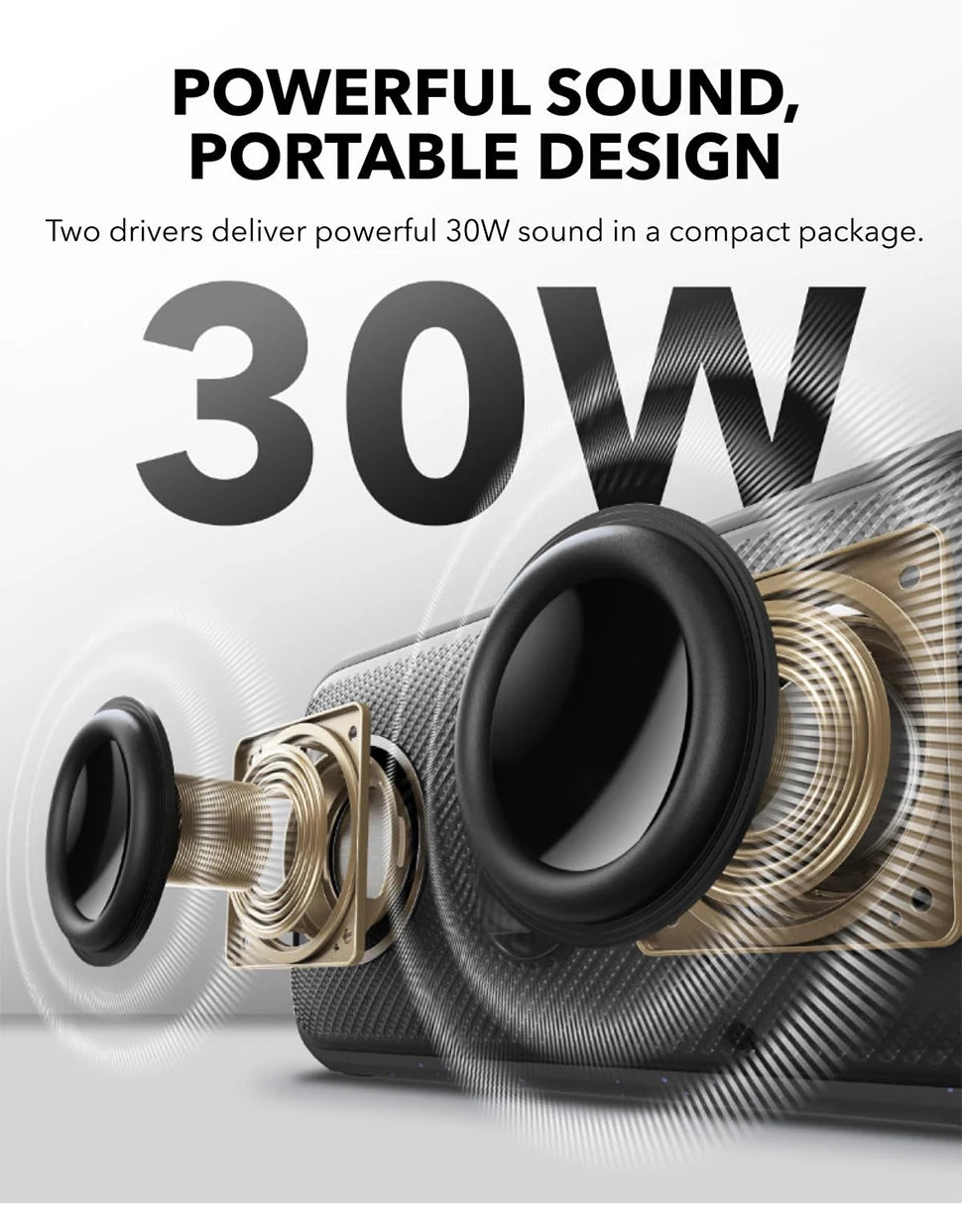 (EU stock) Soundcore Motion 300 Bluetooth loudspeaker, wireless, powerful sound, BassUp, Smart Tune, High-Resolution Audio.