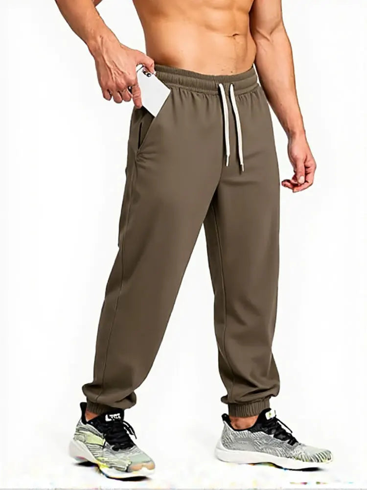 65% Cotton Twill Baggy Casual Jogger Pants Men 380g Anti-wrinkle Work Wear Trousers Outdoor Sport Sweatpants Breathable Knitted.