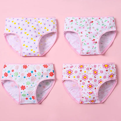 3/6/12 Pcs Cotton Panties Sets Girls Kids Short Briefs Children Underwear Child Cartoon Shorts Underpants Lace Panties Cute New.