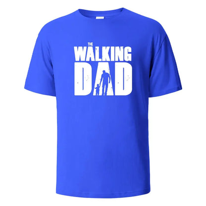 The Walking Dad Funny Street Printed T-Shirts Men Fashion Summer Tshirt Loose Oversized Cotton Short Sleeves Casual Hip Hop Tees.
