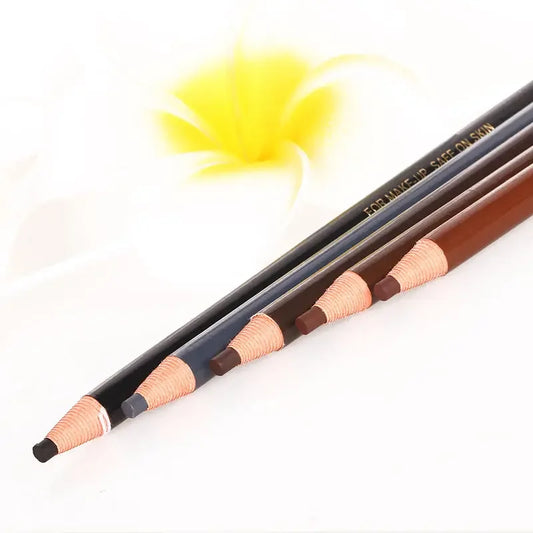12pc Eyebrow Pencil Colored Soft Cosmetic Art Permanent Makeup Waterproof Tattoo.