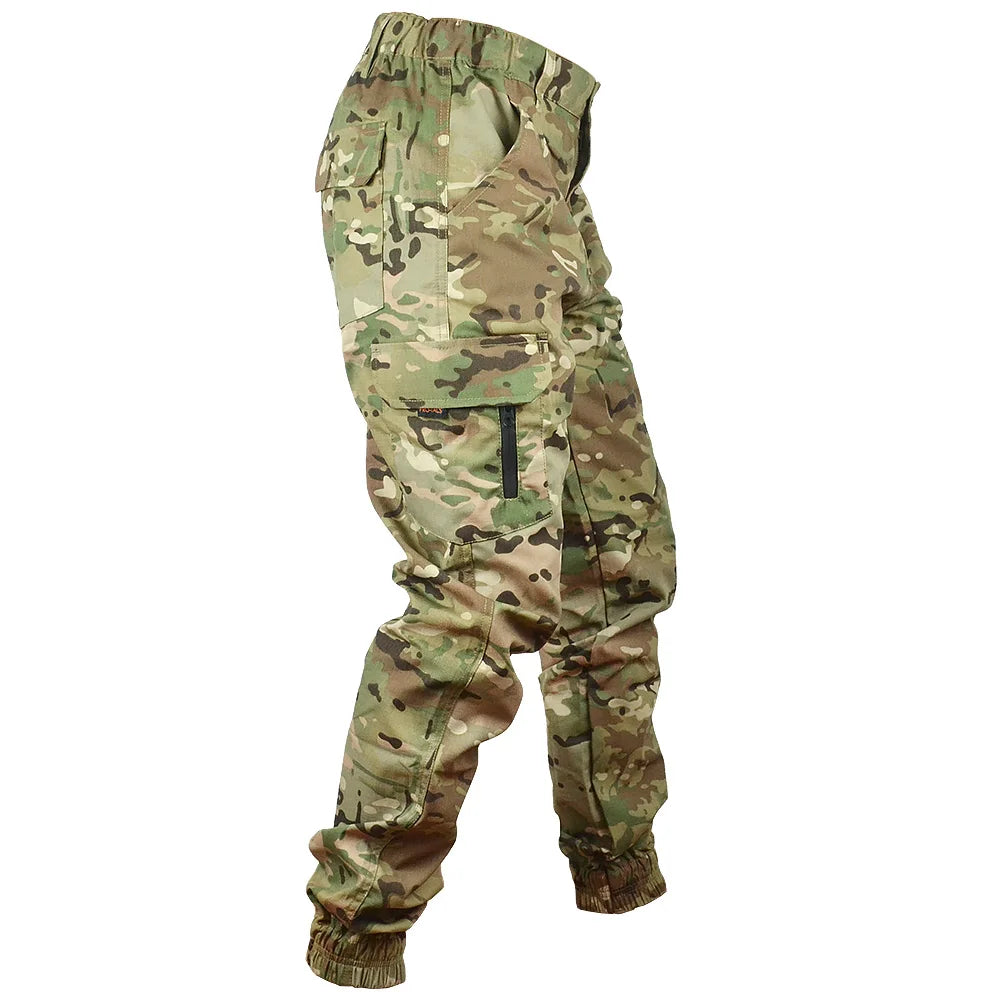 Mege Tactical Joggers Outdoor Ripstop Cargo Pants Working Clothing Hiking Lightweight Trousers Men's Streetwear.