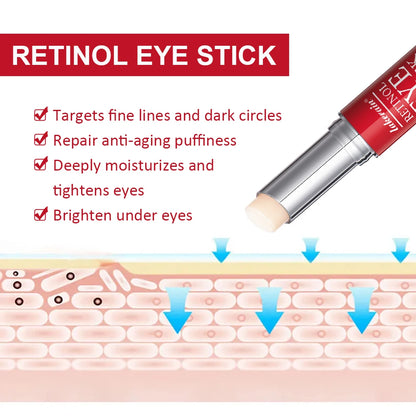 Retinol Eye Cream Lightening Dark Circles Firming Skin Instant Eye Repair Serum Stick for women Women Eyes Care.