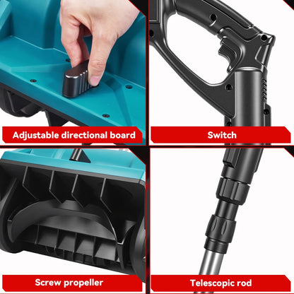ONEVAN 3000 W Bürstenlosen Elektrischen Schneepflug Cordless Handheld Hof Straße Reinigung Schnee Power Werkzeuge Für Makita 18 V Batterie pin