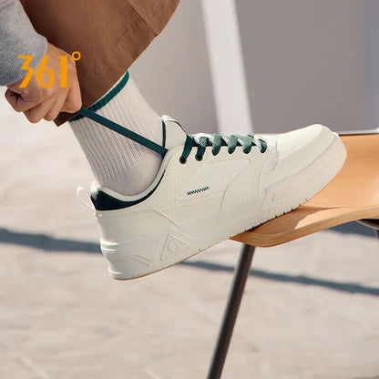 361 Degrees Men's Board Shoes Spring New Casual Versatile Thick Soled Leather Comfortable Trendy Durable Male Sneaker 672516615.