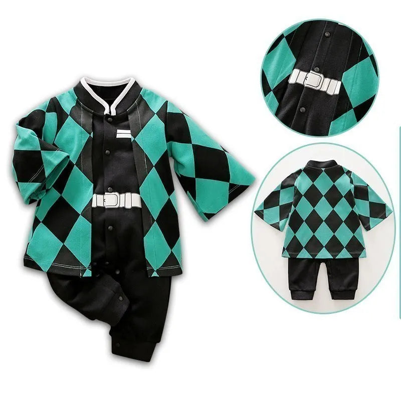 Baby Sommer kurz ärmel ige Baumwolle Anime Overall Jungen Mädchen Rollenspiel Kostüme Baby Kurzarm Body suits Kinder Stram pler