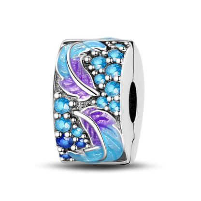 Silver Clasp 925 Sterling Silver CZ pave Clip Charms Daisy Beads Stopper Safety Chain fit Original Bangle Bracelet Jewelry Clip