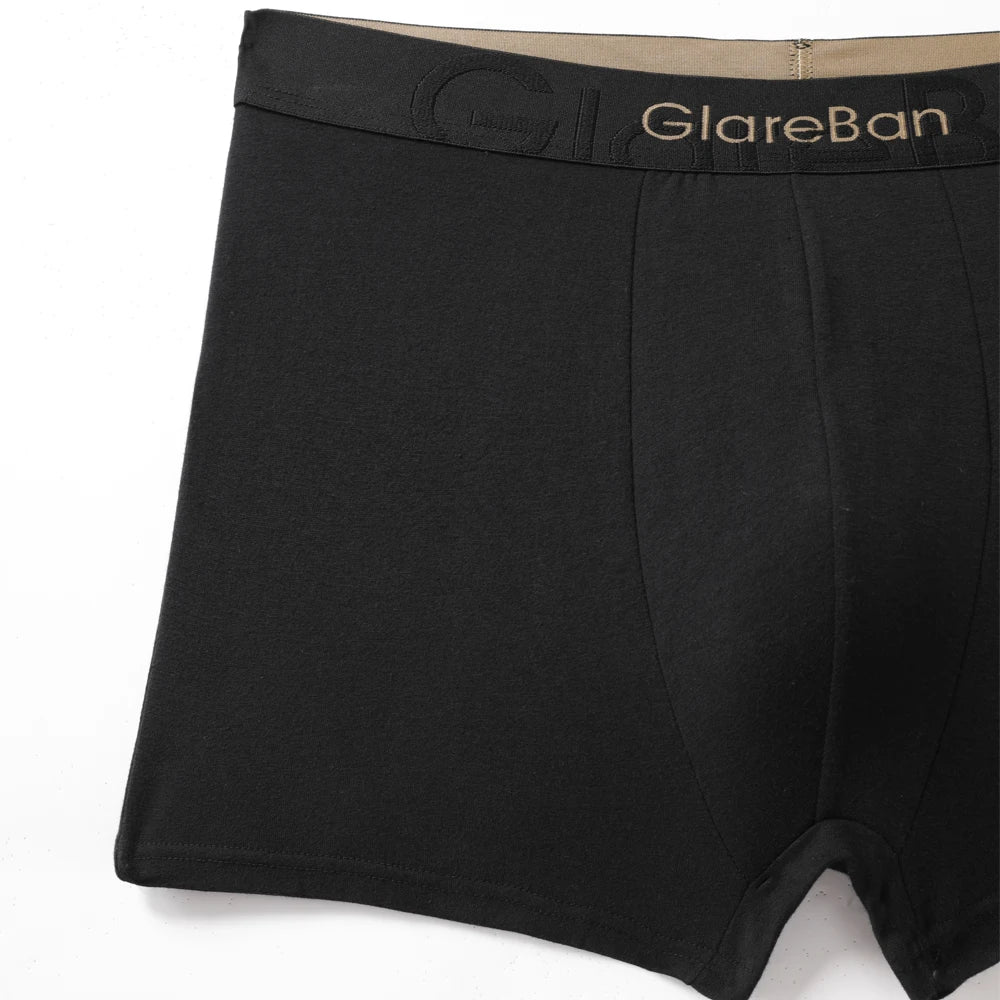 5 stück Pack Schwarz Gold Luxus Marke Baumwolle Boxer Shorts Männer Unterwäsche Weiche Männliche Unterhose für Männer Briefs Boxershorts Sport So