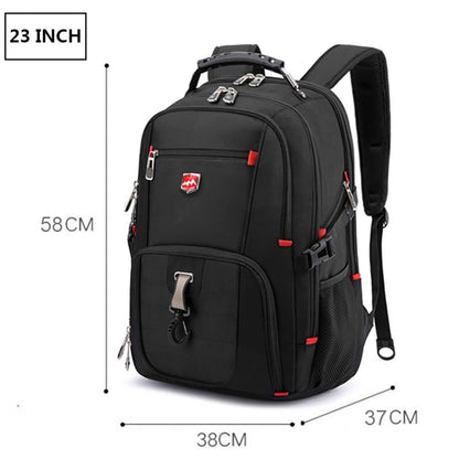 Wasserdichte 20-Zoll-Laptop-Rucksäcke USB-Lade Schultasche Diebstahlsicherer Herren-Rucksack Reiserucksack Männlicher Mochila Hohe Kapazität
