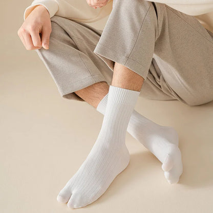 Fashion Japanese Style Tabi Toe Socks for Men Women Summer Fiber Two Finger Socks Kimono Flip Flop Sandal Split Tabi Toe Sock.