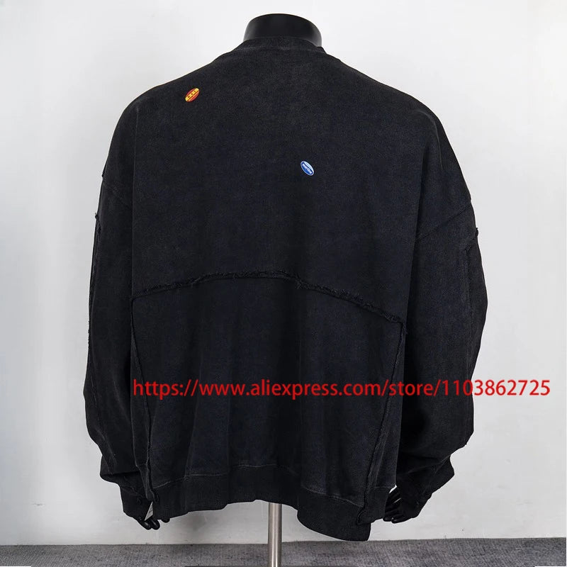 2025 MARTINE ROSE Zip Up Cardigan High Quality Splicing Design Real Photo Autumn Winter Ribbed Collar Martine Rose Jacket Coat.