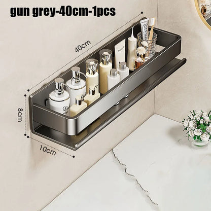 Badezimmermöbel, multifunktionales Aufbewahrungsregal für Dusche, ohne Bohren, Shampoo-Halter, Zubehör, Organizer, Regale, Zuhause