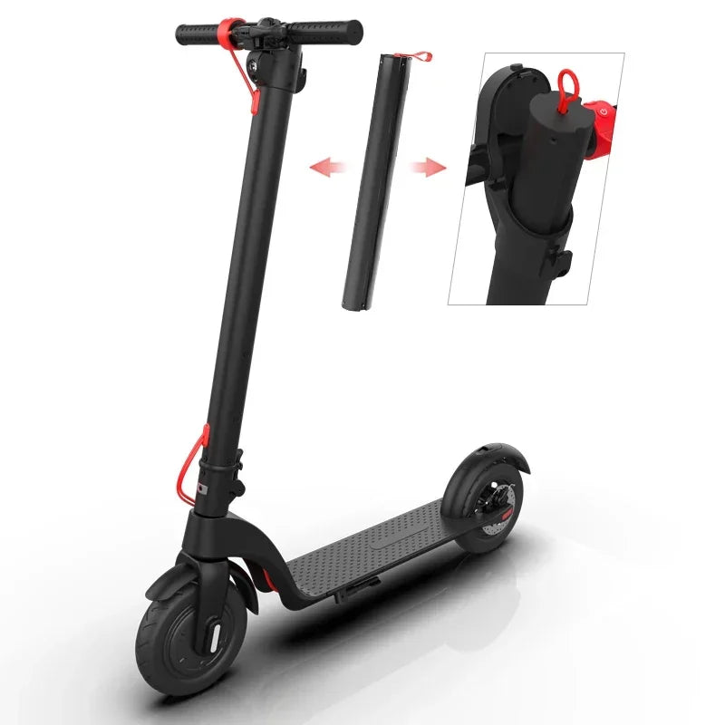 Alnsoor X7 City Electric Scooter 350W Motor 36V5AH Battery City Electric Scooter 10" Road Tire Electric Scooter.
