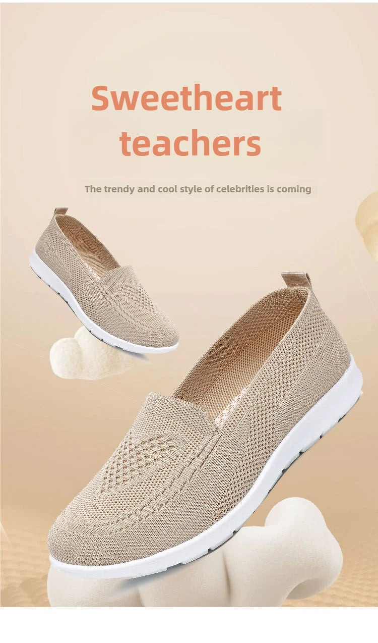 Women's Shoes Spring Summer Casual Breathable Chunky Sole Flat cheap shoes clearance.