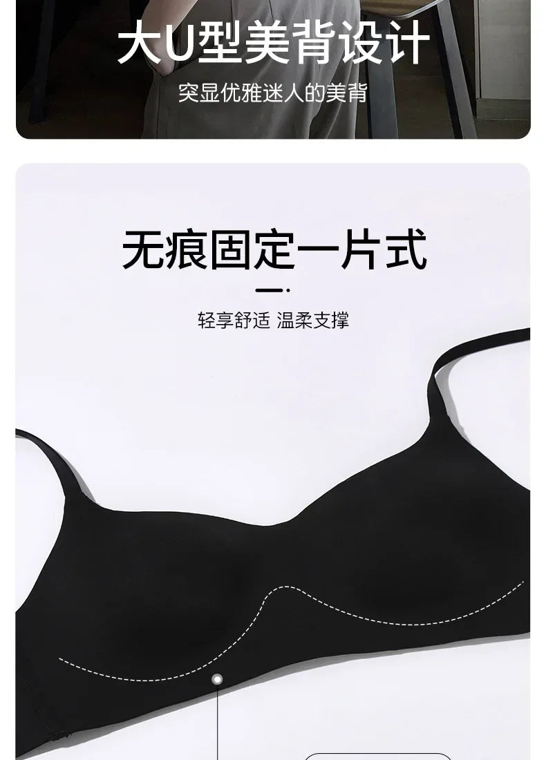 Seamless Bras for Women Small Chest 1/2 Cup Push Up Bra Non-Wire Bra Women Support Underwear Sexy Lingerie Female Intimates.