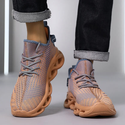 Männer Schuhe Bequeme Turnschuhe Atmungsaktiv Für Mesh Tennis Sport Laufen Gehen Im Freien Rot Fliegen Weben Frauen Slip-on Gym schuhe.