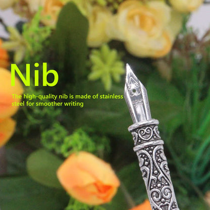 Retro Vintage Kalligraphie Feder Dip Stift Brunnen Stifte Schreiben Tinte Set Kreative Schreibwaren Quill Stift Kunst Liefert Handwerk Geschenke.